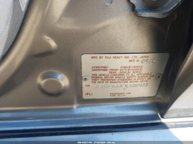 2007 SUBARU IMPREZA WRX STI JF1GD76667L508933 Photo 8