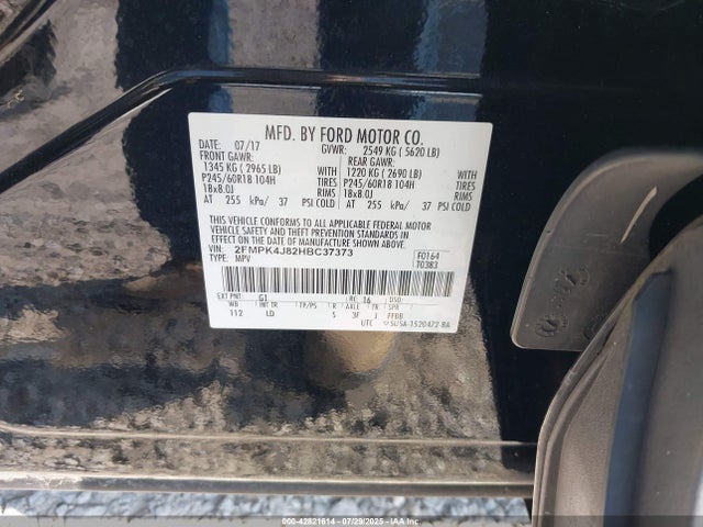 Ford 2017 2017 2FMPK4J82HBC37373 Image 9