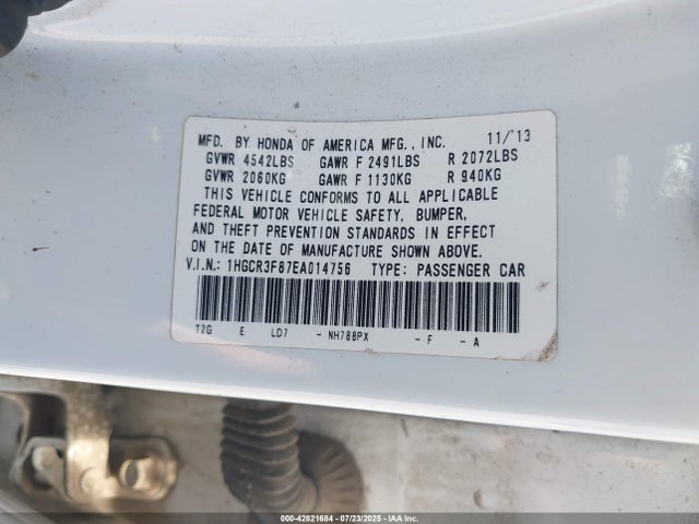 1HGCR3F87EA014756 Honda j35y1