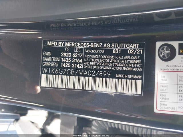 W1K6G7GB7MA027899 Mercedes-Benz m176