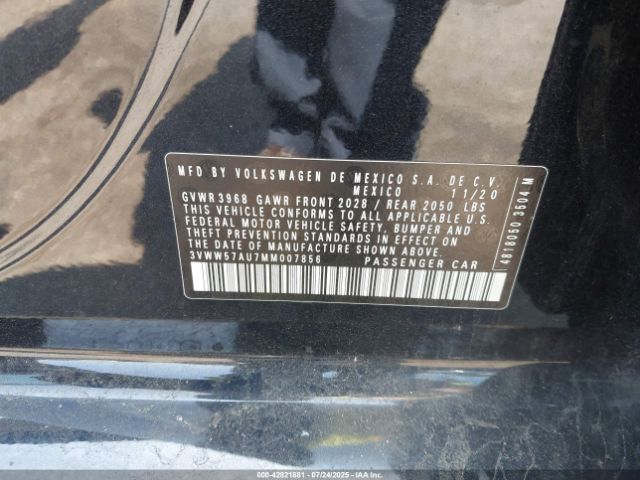 2021 VOLKSWAGEN GOLF 3VWW57AU7MM007856 Photo 8