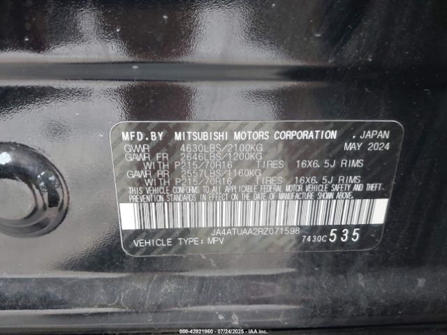 2024 MITSUBISHI ECLIPSE CROSS JA4ATUAA2RZ071598 Photo 8