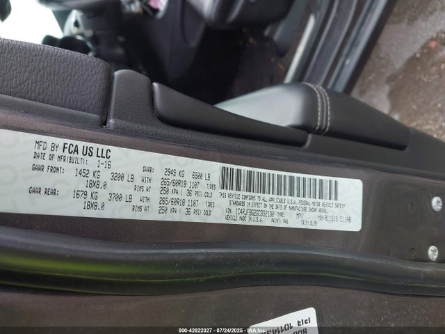 1C4RJFBG2GC332130 Jeep Grand Cherokee