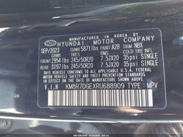 2024 HYUNDAI PALISADE KM8R7DGEXRU688909 Photo 8