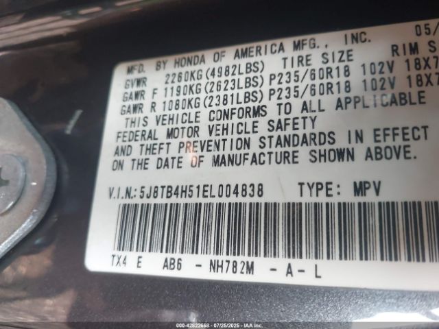 2014 ACURA RDX 5J8TB4H51EL004838 Photo 8