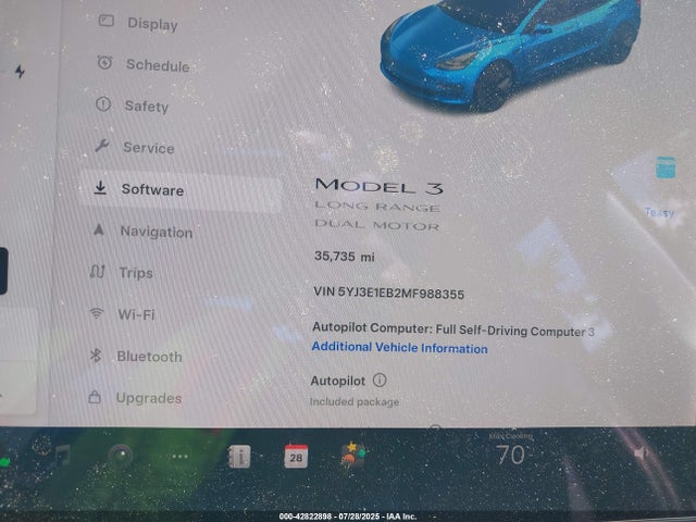 2021 TESLA MODEL 3 5YJ3E1EB2MF988355 Photo 6