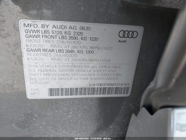 2021 AUDI Q3 WA1DECF35M1016761 Photo 8