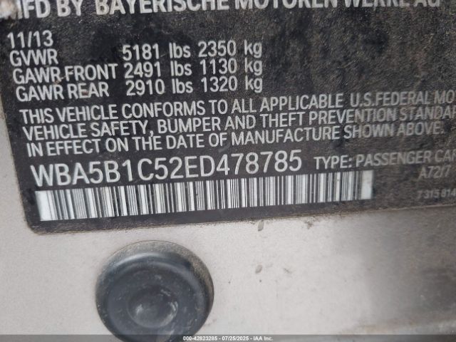 2014 BMW 535I WBA5B1C52ED478785 Photo 8
