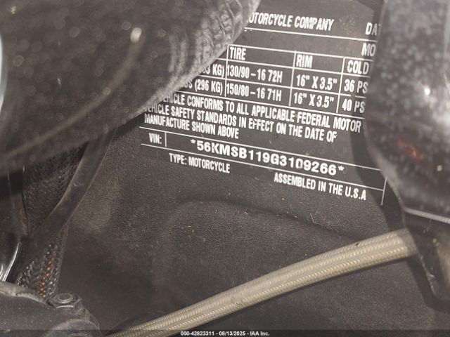 2016 INDIAN MOTORCYCLE CO. SCOUT 56KMSB119G3109266 Photo 9