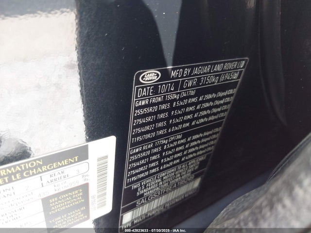 Land Rover 2014 2014 SALGS3TF6EA195249 Image 9