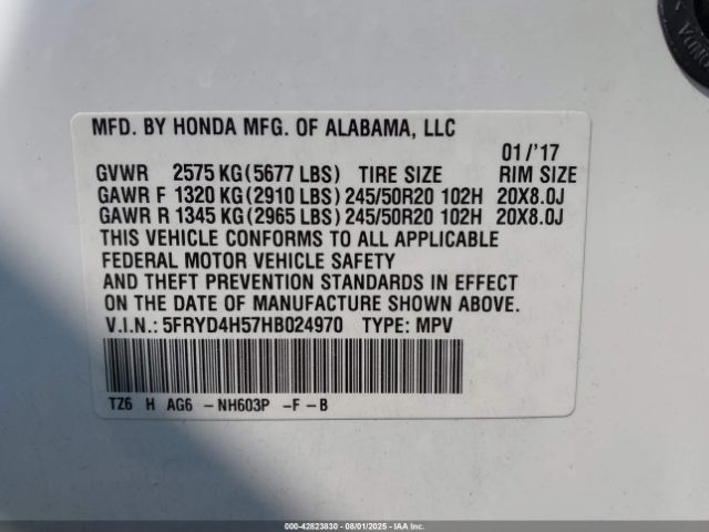 2017 ACURA MDX 5FRYD4H57HB024970 Photo 8