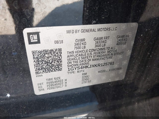 2019 CADILLAC ESCALADE ESV 1GYS4HKJXKR125761 Photo 8