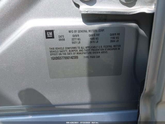 2009 CADILLAC CTS 1G6DG577990142389 Photo 8