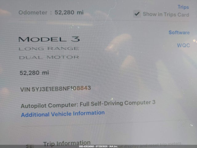 Tesla 2022 2022 5YJ3E1EB8NF108843 Image 15