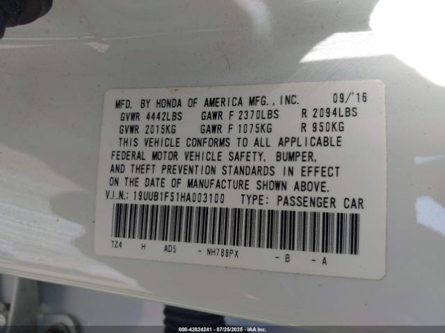 2017 ACURA TLX 19UUB1F51HA003100 Photo 8