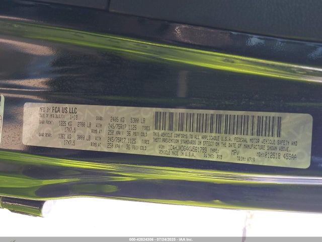 1C4HJXDG4KW561799 Jeep Wrangler