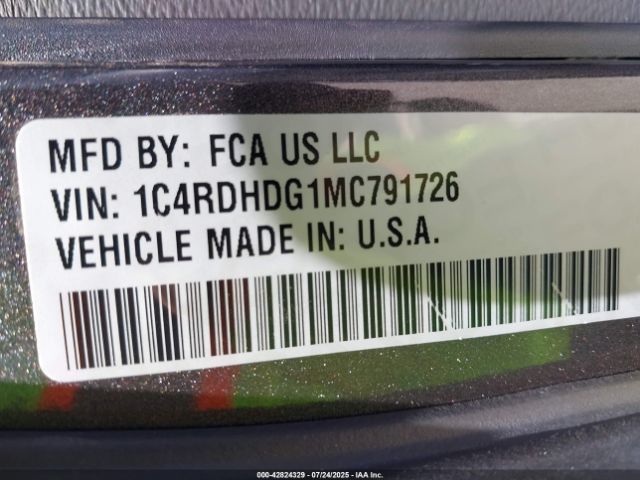 2021 DODGE DURANGO 1C4RDHDG1MC791726 Photo 8