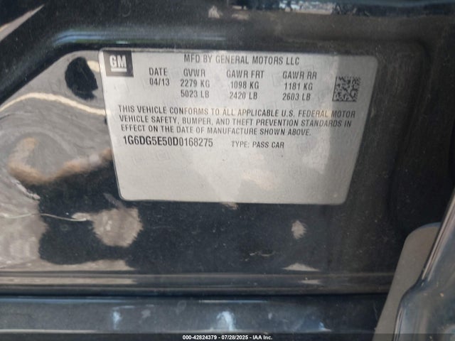 2013 CADILLAC CTS 1G6DG5E50D0168275 Photo 8