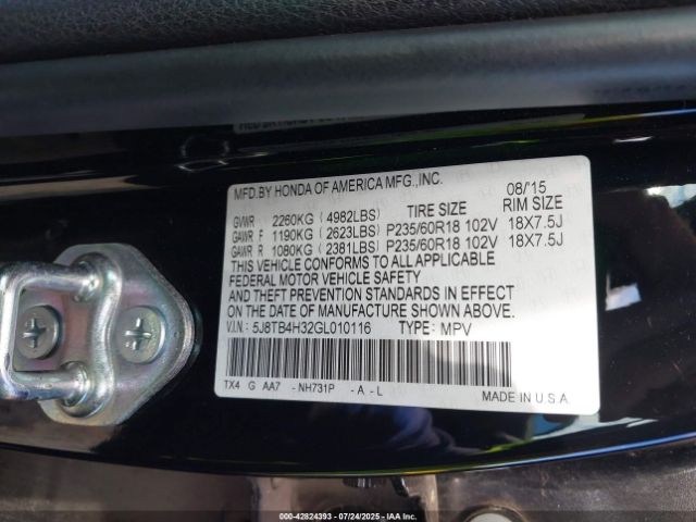 2016 ACURA RDX 5J8TB4H32GL010116 Photo 8