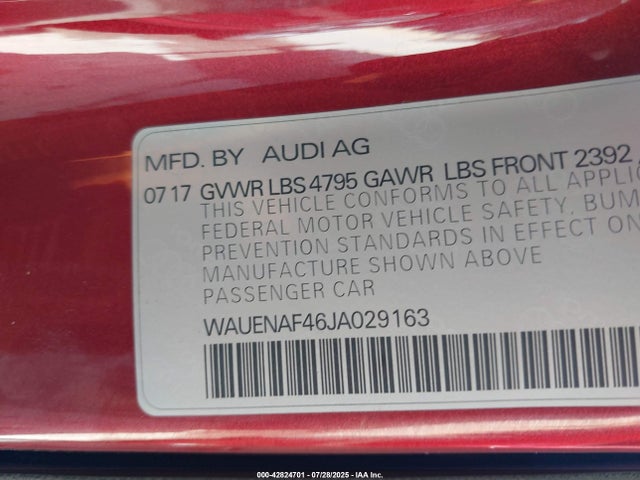 2018 AUDI A4 WAUENAF46JA029163 Photo 8