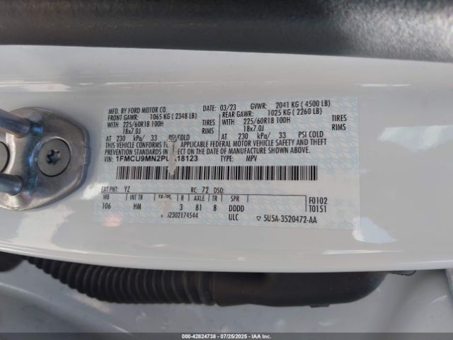 2023 FORD ESCAPE 1FMCU9MN2PUA18123 Photo 8