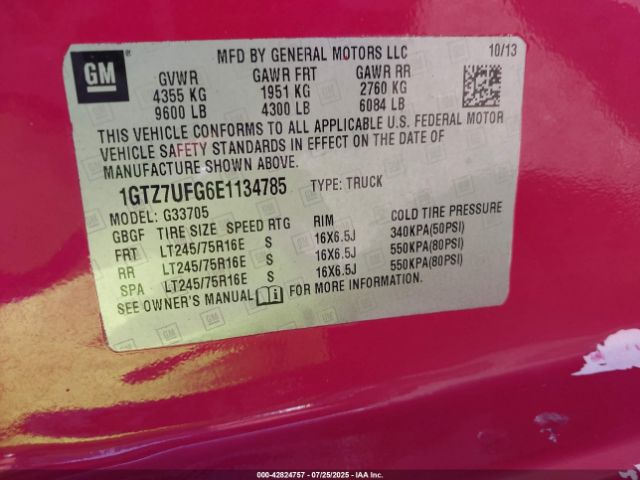 2014 GMC SAVANA 3500 1GTZ7UFG6E1134785 Photo 8