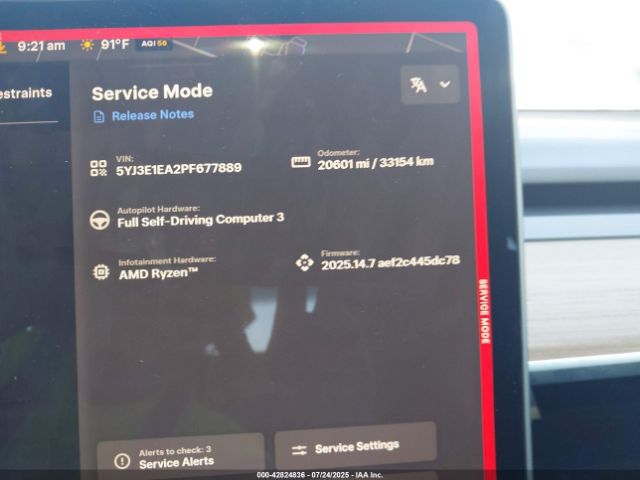 2023 TESLA MODEL 3 5YJ3E1EA2PF677889 Photo 6
