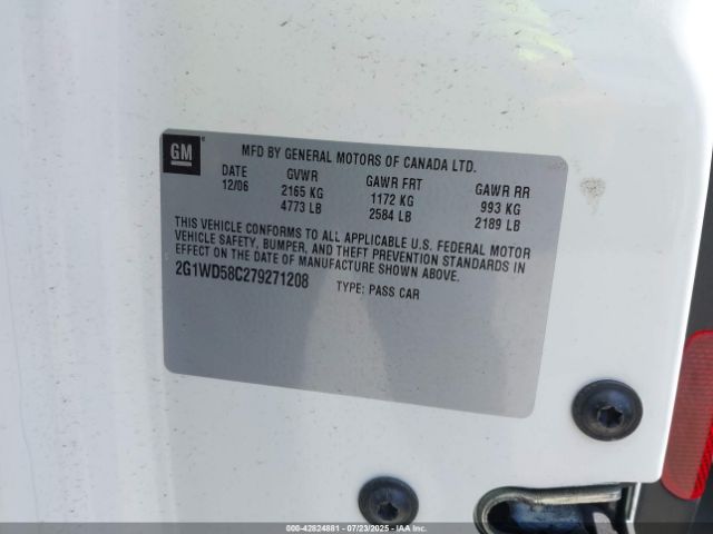 2007 CHEVROLET IMPALA 2G1WD58C279271208 Photo 8