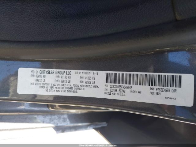 2015 CHRYSLER 200 1C3CCCAB5FN502945 Photo 8