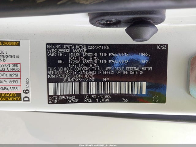 Lexus 1ur-fe 2023 JTJAM7BX8P5381201 Image 9