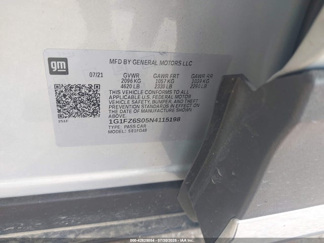 1G1FZ6S05N4115198 Chevrolet Bolt Euv