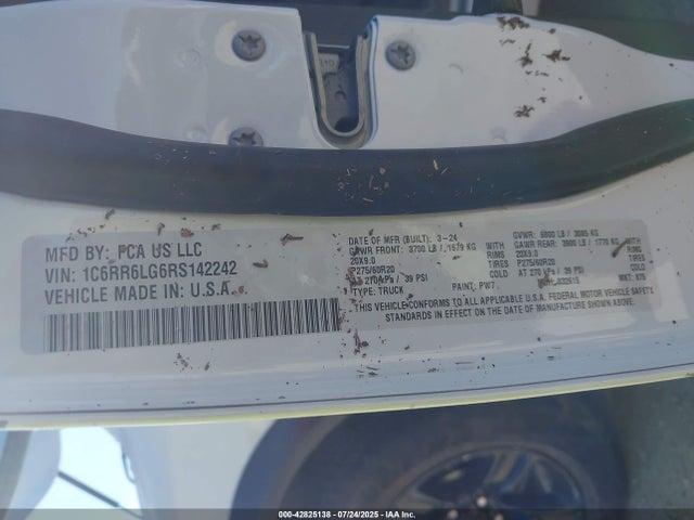 1C6RR6LG6RS142242 RAM 1500