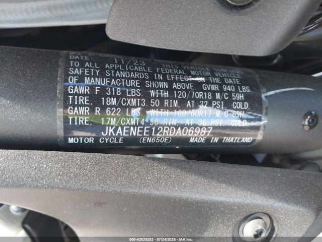 2024 KAWASAKI EN650 JKAENEE12RDA06987 Photo 9