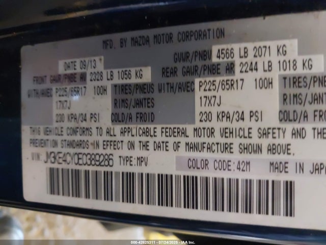 Mazda py 2014 JM3KE4CY0E0389286 Image 9