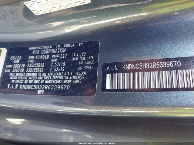 KNDNC5H32R6339670 KIA gdi lamda iii
