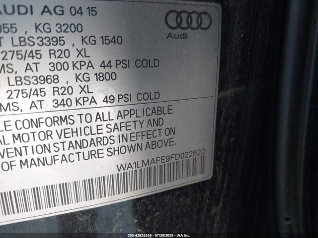 2015 AUDI Q7 WA1LMAFE9FD022620 Photo 8