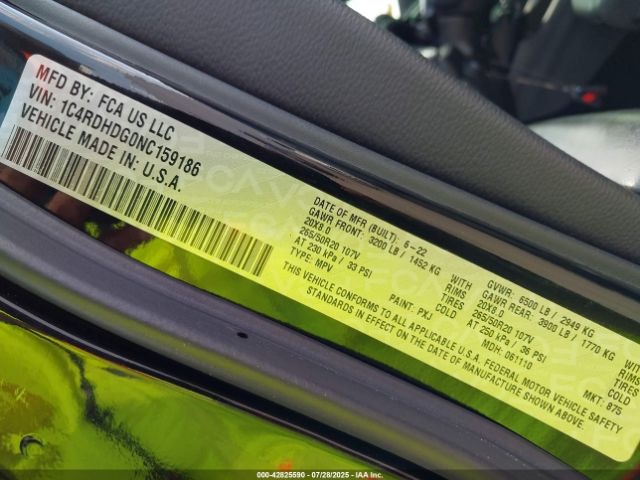 2022 DODGE DURANGO 1C4RDHDG0NC159186 Photo 8