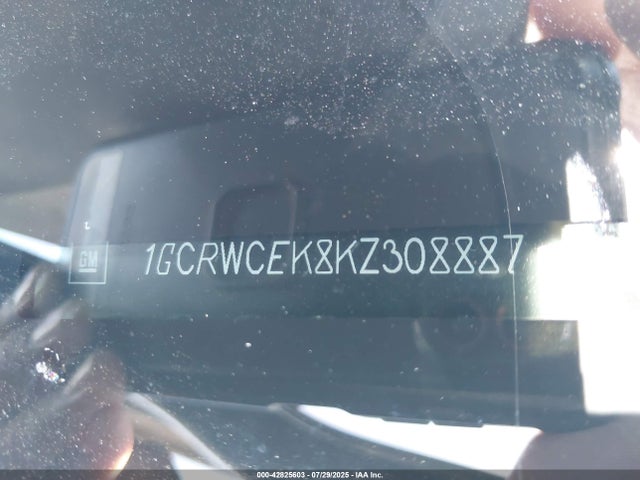 1GCRWCEK8KZ308887 Chevrolet l3b - sidi, vvt, alum