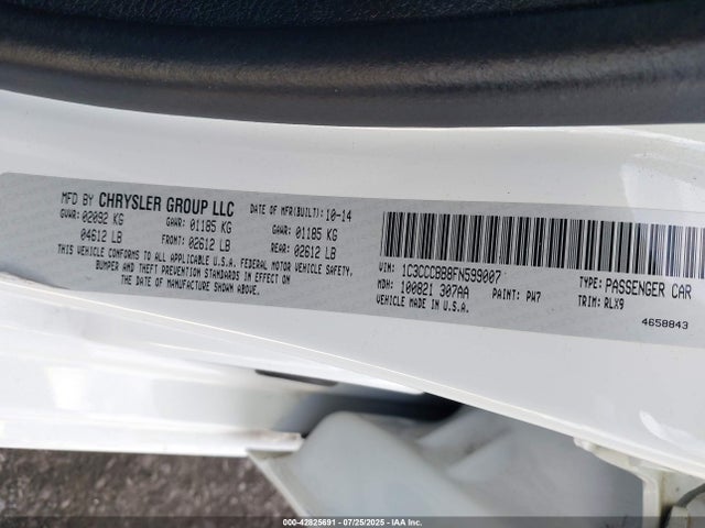 Chrysler 2015 2015 1C3CCCBB8FN599007 Image 9