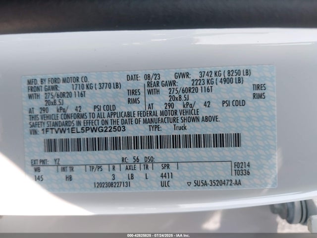 Ford F-150 2023 1FTVW1EL5PWG22503 Image 9