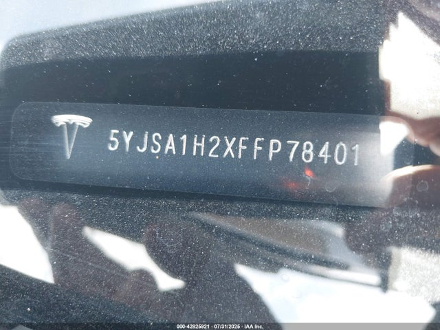 5YJSA1H2XFFP78401 Tesla 3 phase a/c induction (dual motor)