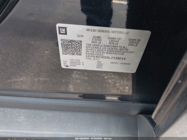 2020 CADILLAC XT5 1GYKNCRS5LZ138014 Photo 8