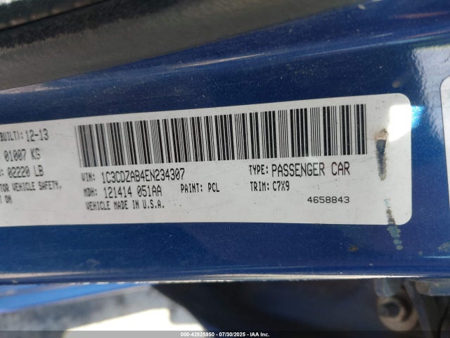 Dodge Avenger 2014 1C3CDZAB4EN234307 Image 9