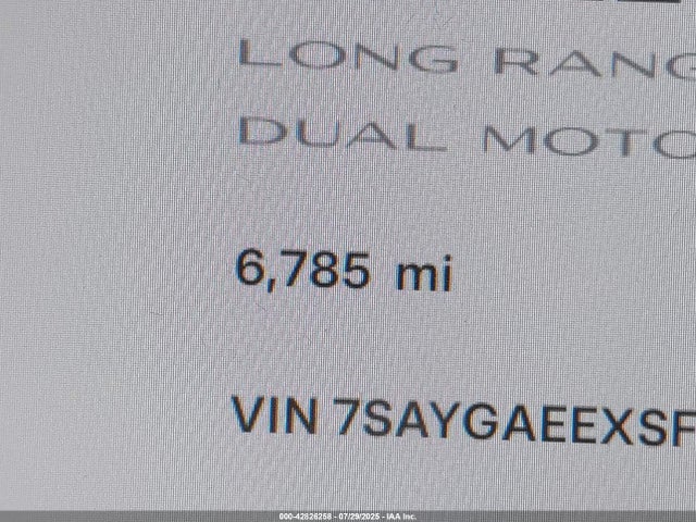 Tesla 2025 2025 7SAYGAEEXSF240575 Image 15