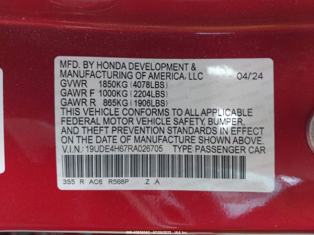 2024 ACURA INTEGRA 19UDE4H67RA026705 Photo 8