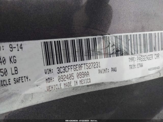 2015 FIAT 500E 3C3CFFGE0FT527231 Photo 8