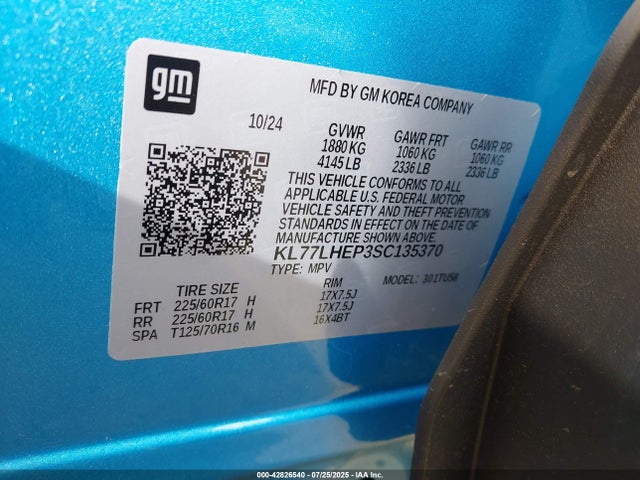 KL77LHEP3SC135370 Chevrolet lbp