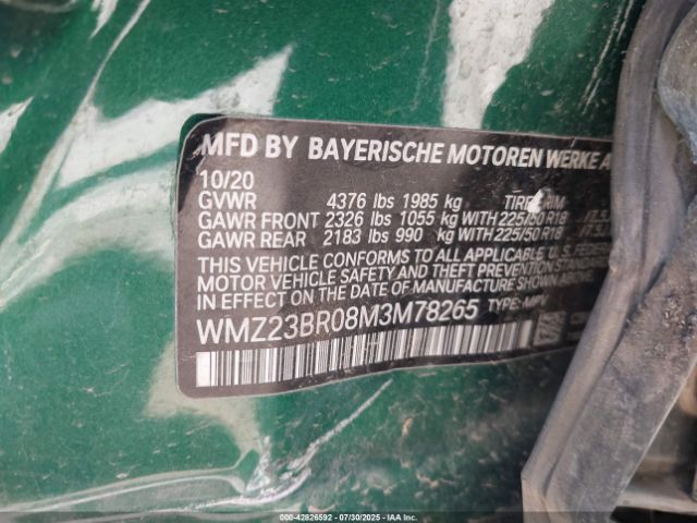 2021 MINI COUNTRYMAN WMZ23BR08M3M78265 Photo 8