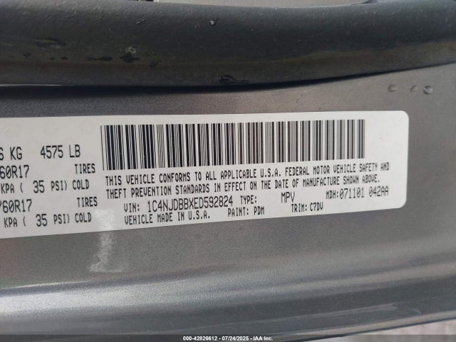1C4NJDBBXED592824 Jeep 2014