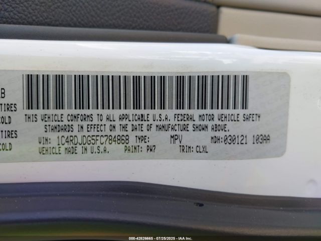 2015 DODGE DURANGO 1C4RDJDG5FC784868 Photo 8